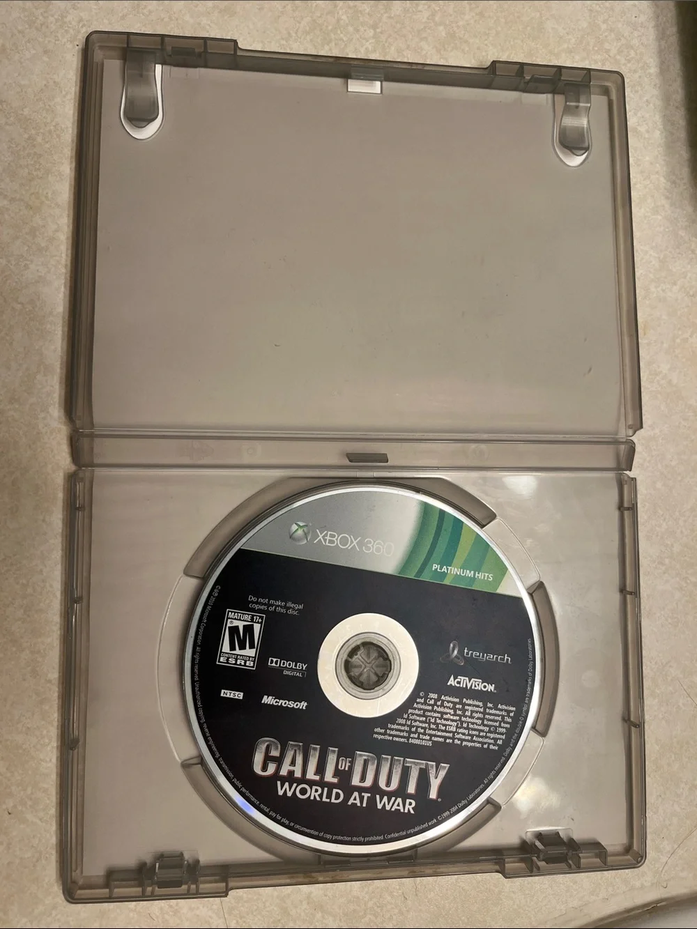 Microsoft Xbox 360 Call of Duty: World at War - Blue, Gray, Green